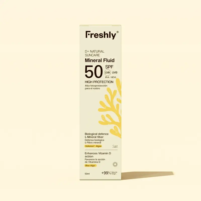 Freshly D+ Natural Suncare Mineral Fluid Spf50, 50 ml - Image 3
