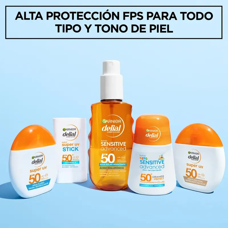 Garnier Delial Agua Fluido Facial Refrescante Spf 50 Invisible, 40 ml - Image 8