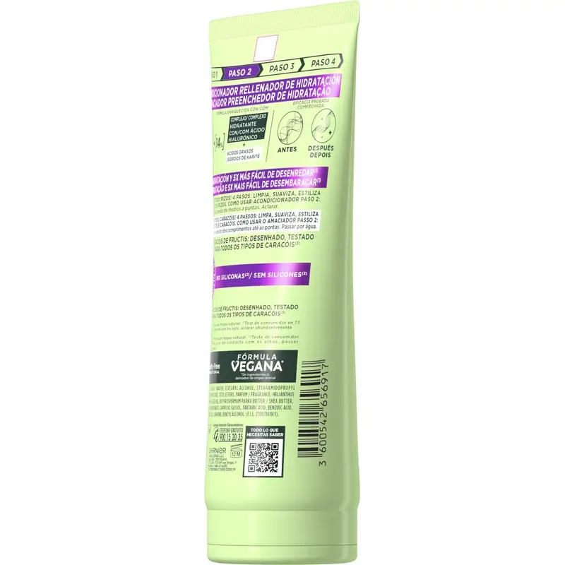 Garnier Fructis Método Rizos Acondicionador Paso 2, 200 ml - Image 2