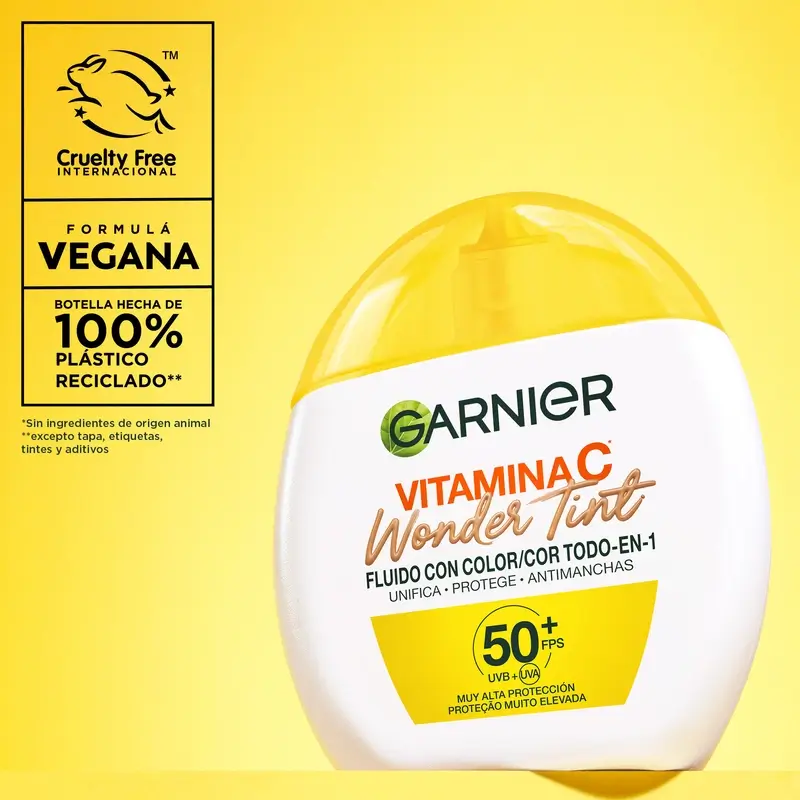 Garnier Uv Daily Protection Vitamina C Wonder Tint Spf50+, Tono Claro , 40 ml - Image 5