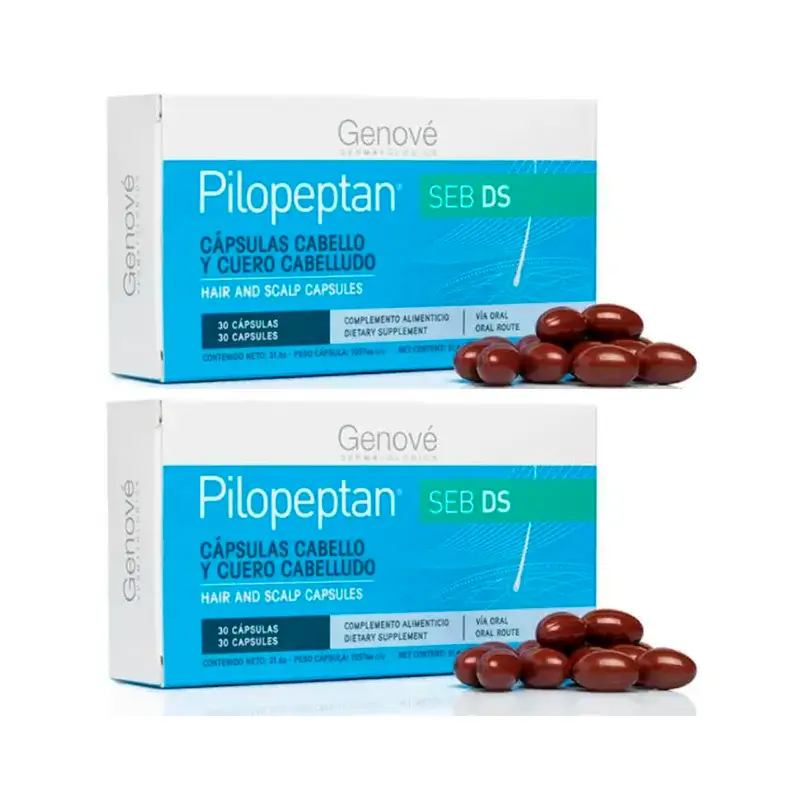 Genové Pilopeptan SEB DS, Pack 2 x 30 cápsulas