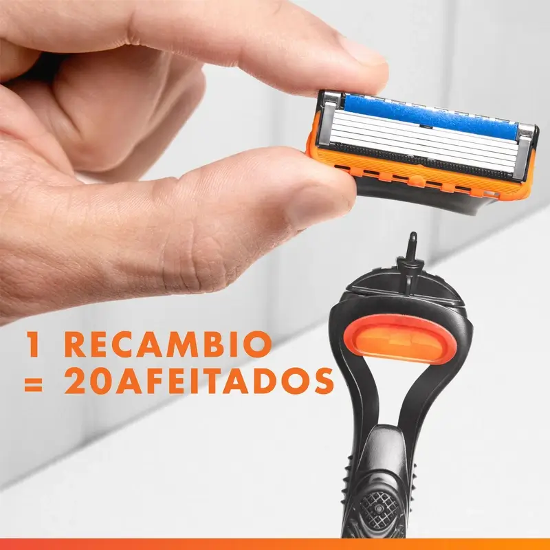 Gillette Fusion5 Proglide 4 Recambios Maquinilla De Afeitar Banda De Gel Lubricante , 4 unidades - Image 5