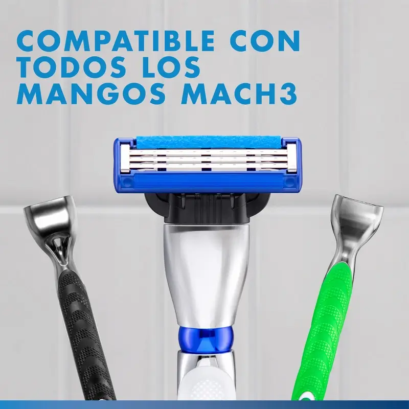 Gillette Mach3 Turbo hombre, 8 Recambios - Image 6
