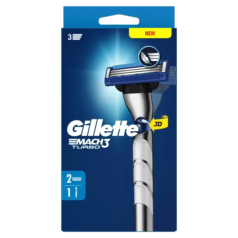Gillette Mach3 Turbo maquinilla hombre + 2 Recambios - Image 2