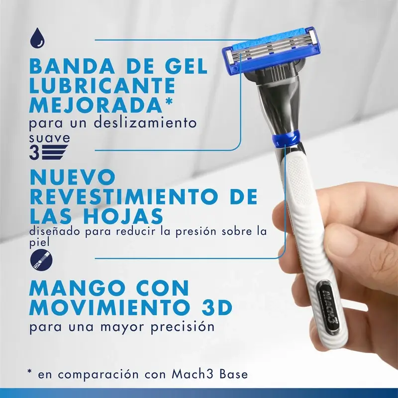 Gillette Mach3 Turbo maquinilla hombre + 2 Recambios - Image 8