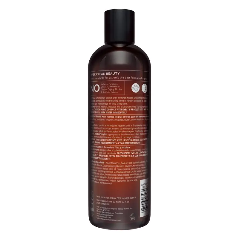 Hask Champú Suave Y Liso Keratin Protein , 355 ml - Image 2