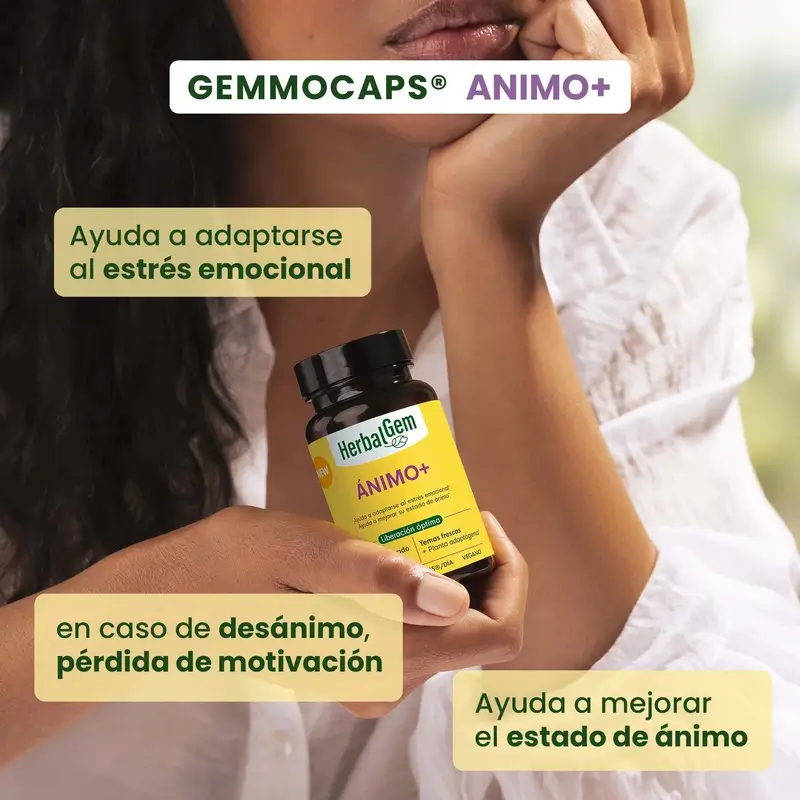Herbalgem Gemmocaps Stress Protect Ánimo +, 30 cápsulas - Image 2