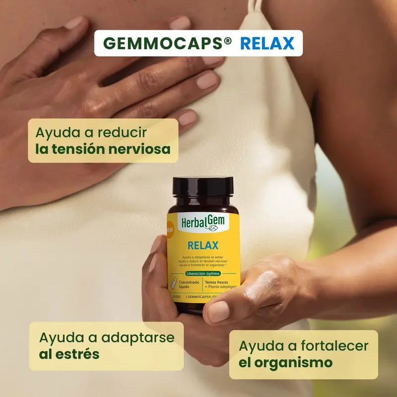 Herbalgem Gemmocaps Stress Protect Relax, 30 cápsulas - Image 2
