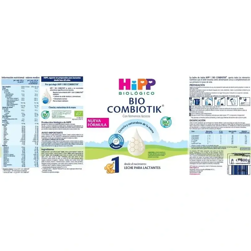 Hipp Combiotik 1, Leche De Inicio, 4X800 Gr - Image 4