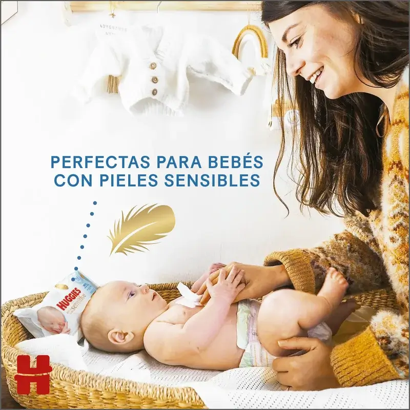 Huggies Extra Care Sensitive Toallitas , 144 unidades - Image 5