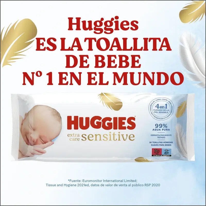 Huggies Extra Care Sensitive Toallitas , 48 unidades - Image 7