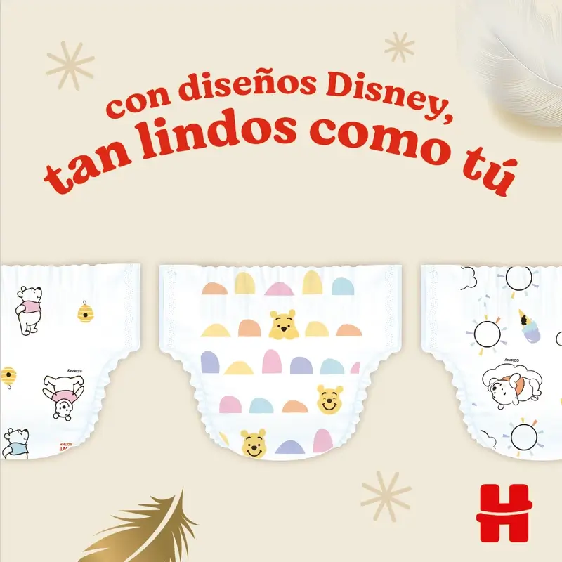 Huggies Extra Care Talla 4 (9-14 Kg) Pañal Para Bebé Disney , 76 unidades - Image 7