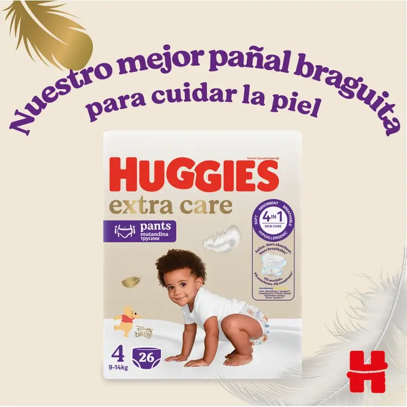 Huggies Extra Care Talla 6 (15-25 Kg) Pañal Braguita Para Bebé Disney , 22 unidades - Image 6
