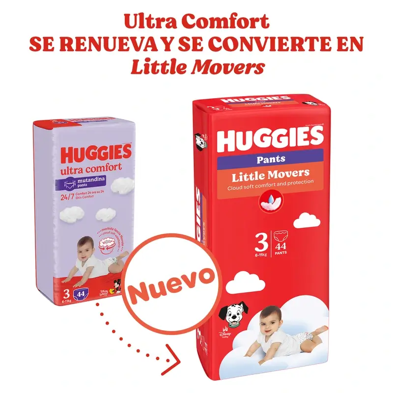 Huggies Little Movers Talla 4 (9-14 Kg) Pañal Braguita Para Bebé Disney , 120 unidades - Image 2