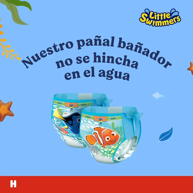 Huggies Little Swimmers Talla 3-4 Pañales Bañadores , 20 unidades - Image 2