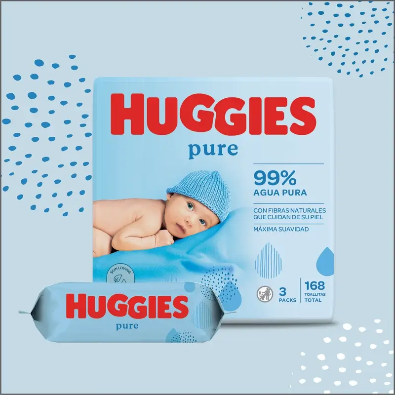 Huggies Pure Toallitas , 56 unidades - Image 2