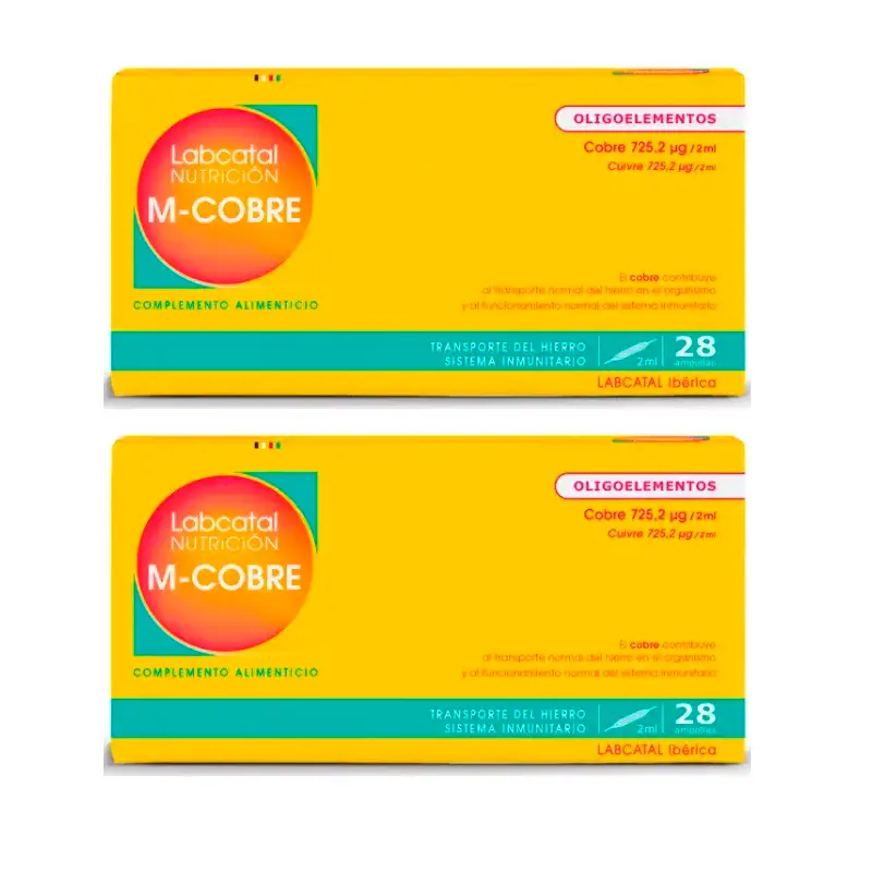 Labcatal Manganeso-Cobre, 2X28 Ampollas