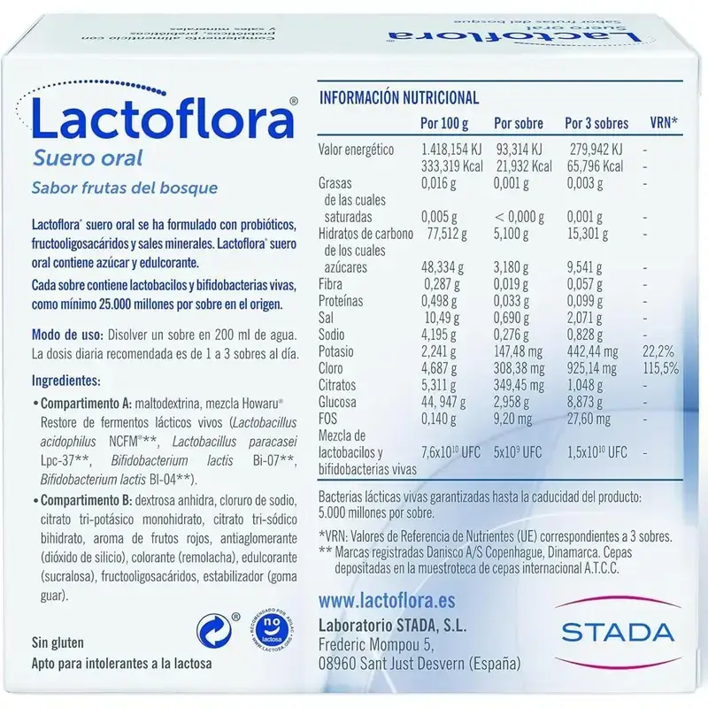 Lactoflora Suero Oral, 2X6 Sobres - Image 3
