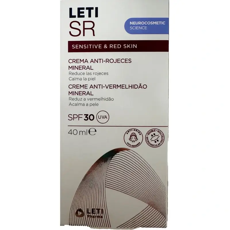 Leti Sr Antiredness Mineral Cream Spf30 , 40 ml - Image 2