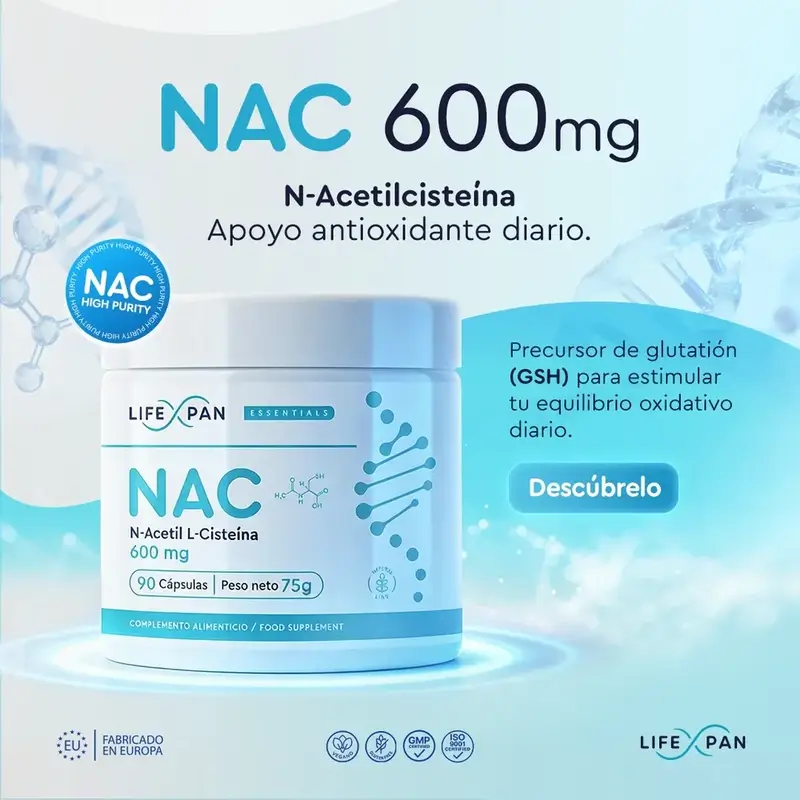 Lifexpan Nac 600 Mg N-Acetilcisteína , 90 capsulas - Image 2
