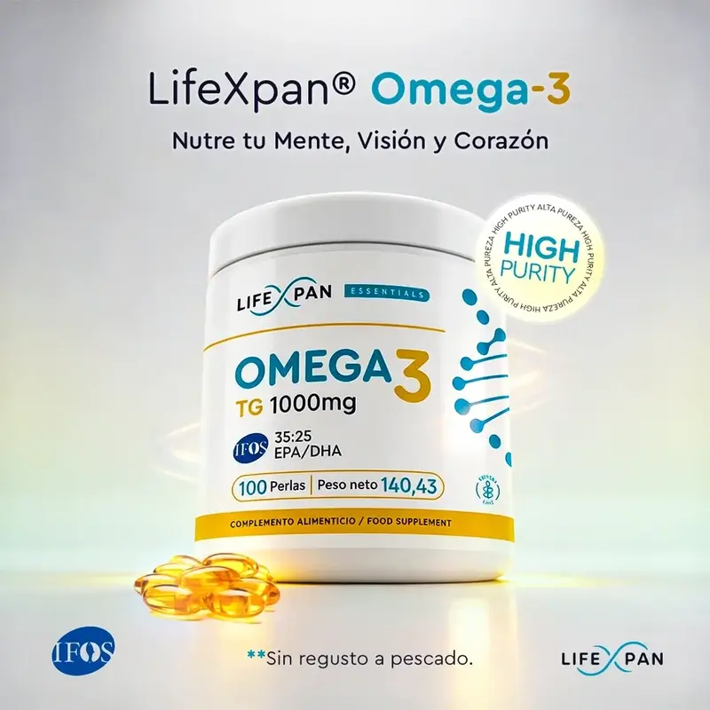 Lifexpan Omega 3 Ultra Puro Ifos 1000 Mg , 100 capsulas - Image 4