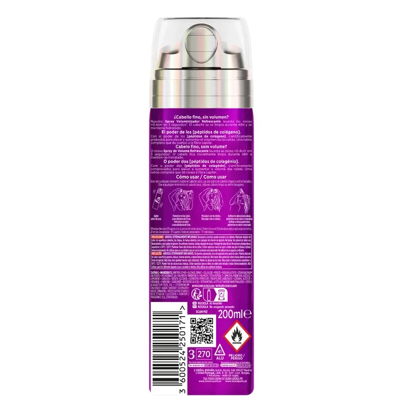 L'Oréal Paris Elvive Big Hair Day Refreshing Volume Spray, 200 ml - Image 2