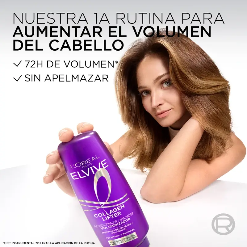 L'Oréal Paris Elvive Collagen Lifter Acondicionador Voluminizador, 300 ml - Image 7
