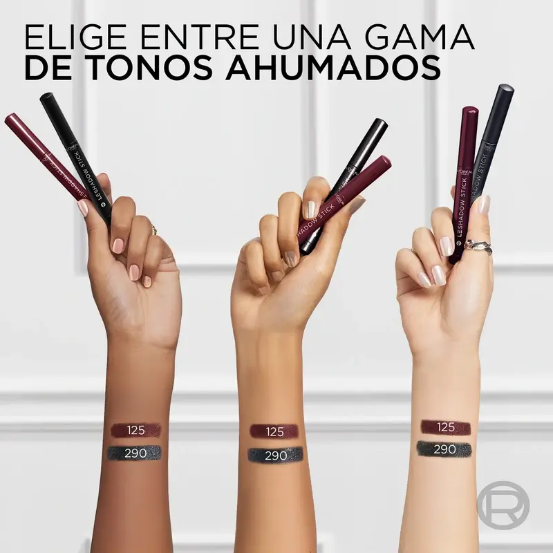 L'Oreal Paris Paradise Les Shadow Sticks Smokey Sombra De Ojos Cremosa Y Difuminable Bordeaux - Image 8