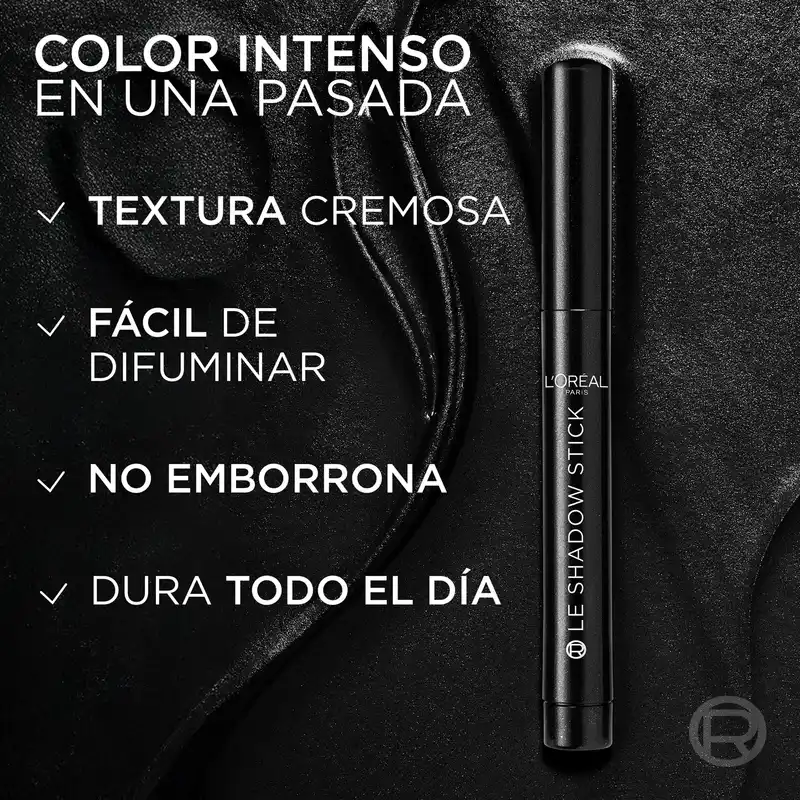 L'Oreal Paris Paradise Les Shadow Sticks Smokey Sombra De Ojos Cremosa Y Difuminable Midnight Noir - Image 4