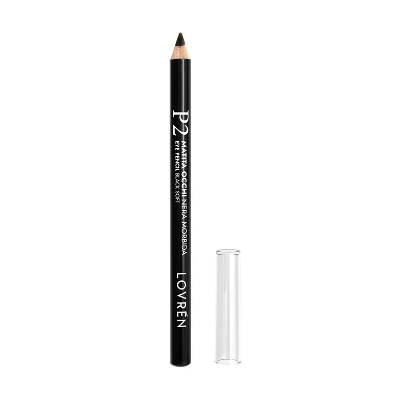 Lovrén P2 Lápiz Ojos Negra Blanda, 1,1 gr