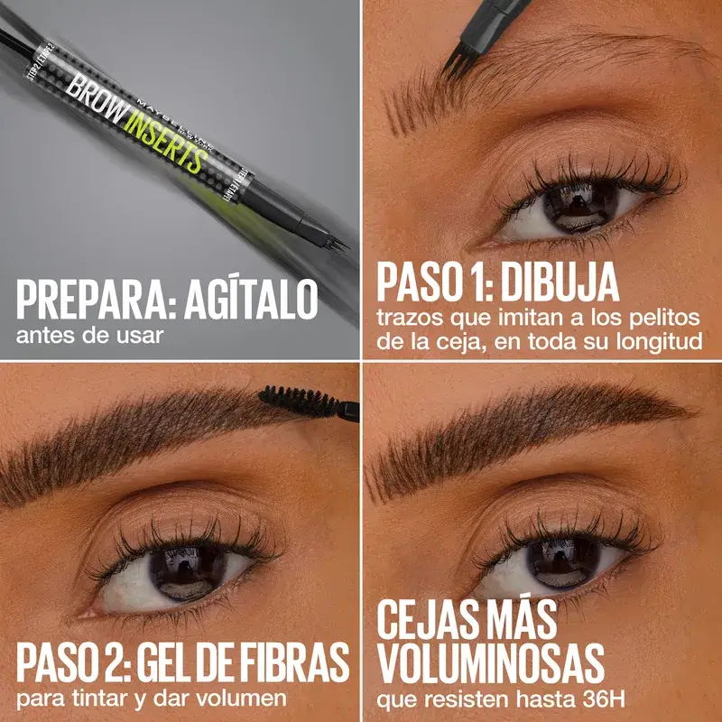 Maybelline New York Brow Insert Lapiz De Ceja, Soft Brown, 1.25 ml - Image 7
