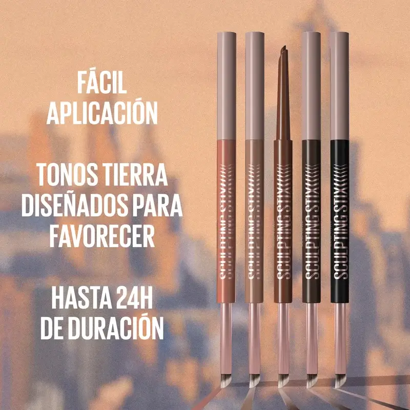 Maybelline New York Sculpting Stix Eyeliner 2 En 1, Smooth Espresso 015, 0,7G - Image 5