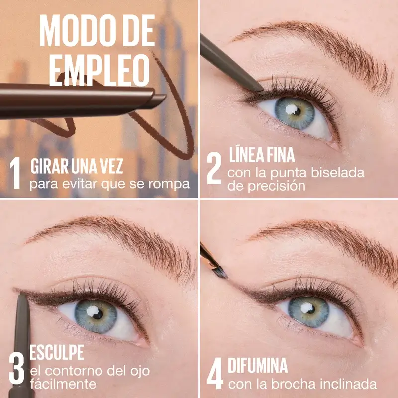 Maybelline New York Sculpting Stix Eyeliner 2 En 1, Smooth Espresso 015, 0,7G - Image 8