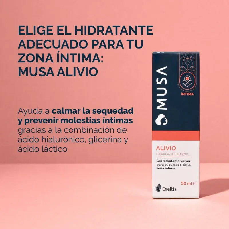 Musa Alivio Hidratante Vulvar, 50 ml + Hydragin Hidratante Vaginal, 6 Cánulas - Image 6