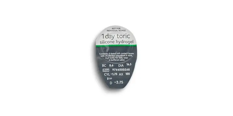 Myday  Lentillas Tóricas Diarias, 30 unidades - -10.00, -0.75, 80, 8.6, 14.50 - Image 3