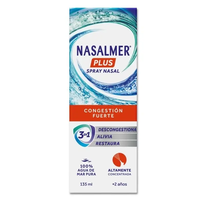 Nasalmer Plus, Descongestión Nasal Y Alivio De Congestión Severa, Spray 135 Ml - Image 3