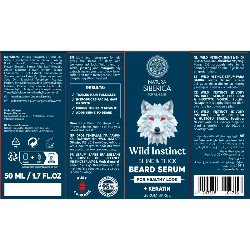 Natura Siberica Men Wild Arctic. Sérum Para Barba , 50 ml - Image 2