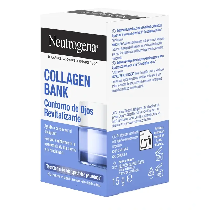 Neutrogena Collagen Bank Contorno De Ojos Revitalizante Crema Gel , 15 ml - Image 5