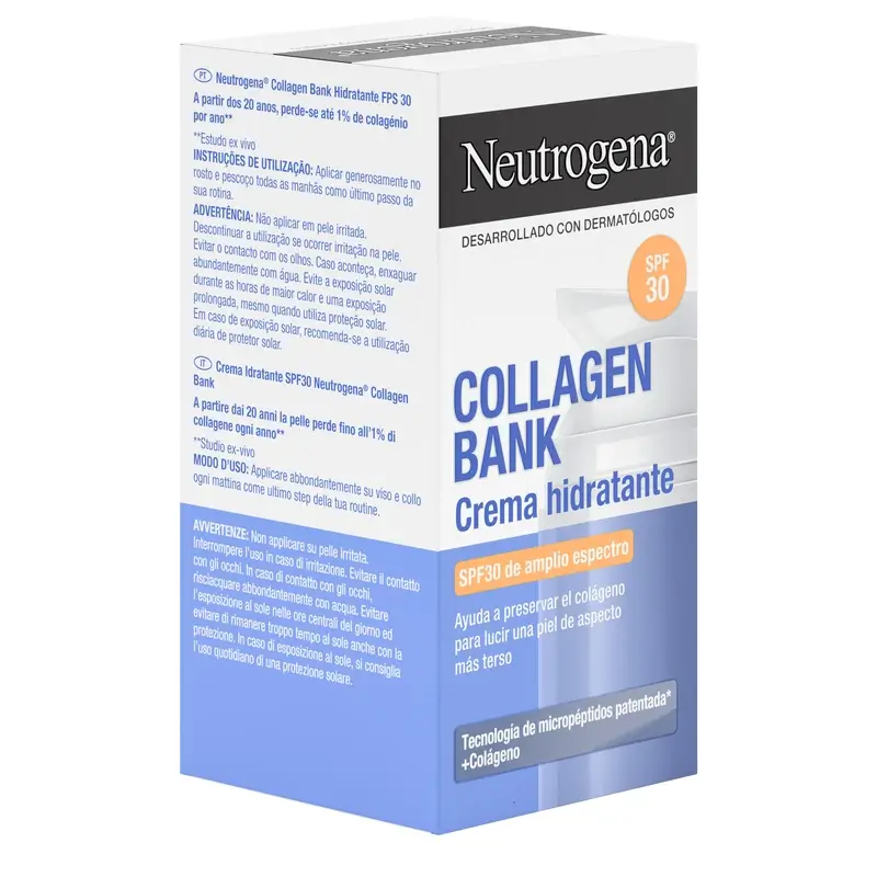 Neutrogena Collagen Bank Crema Hidratante Facial Spf30 , 50 ml - Image 3