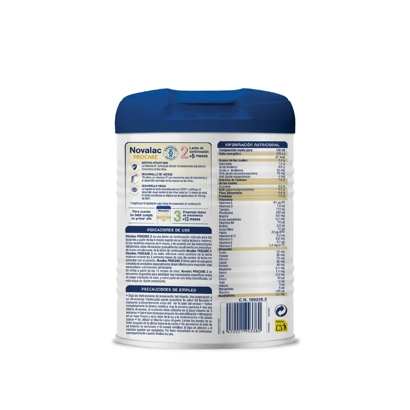Novalac Procare 2 Leche De Continuación Pack Ahorro 2X800Gr - Image 9