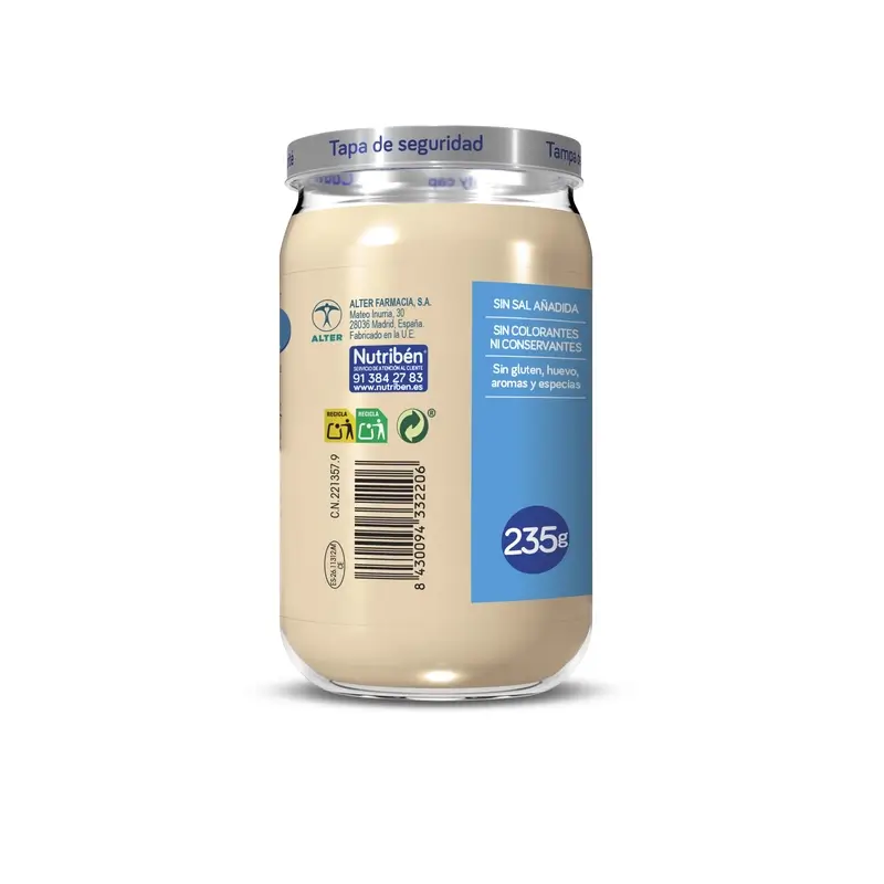 Nutriben Potito De Bechamel Con Lenguado Y Merluza , 235 gr - Image 3