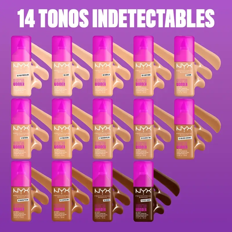 Nyx Cosmetics Make Em Wonder Fdt Capuccino, 30 ml - Image 10