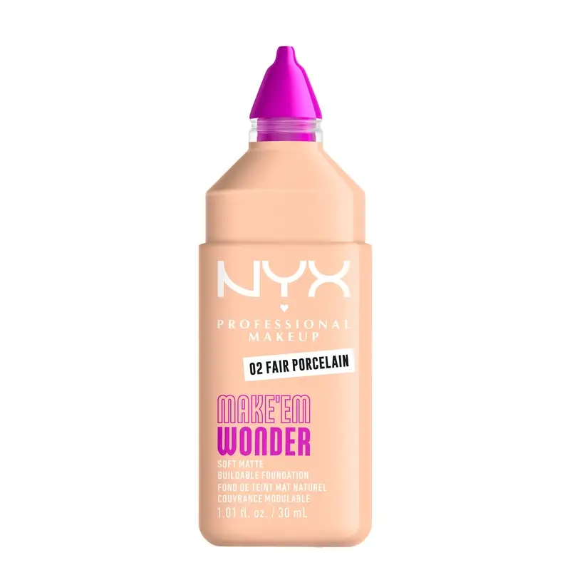 Nyx Cosmetics Make Em Wonder Fdt Fair Porcelain, 30 ml - Image 2