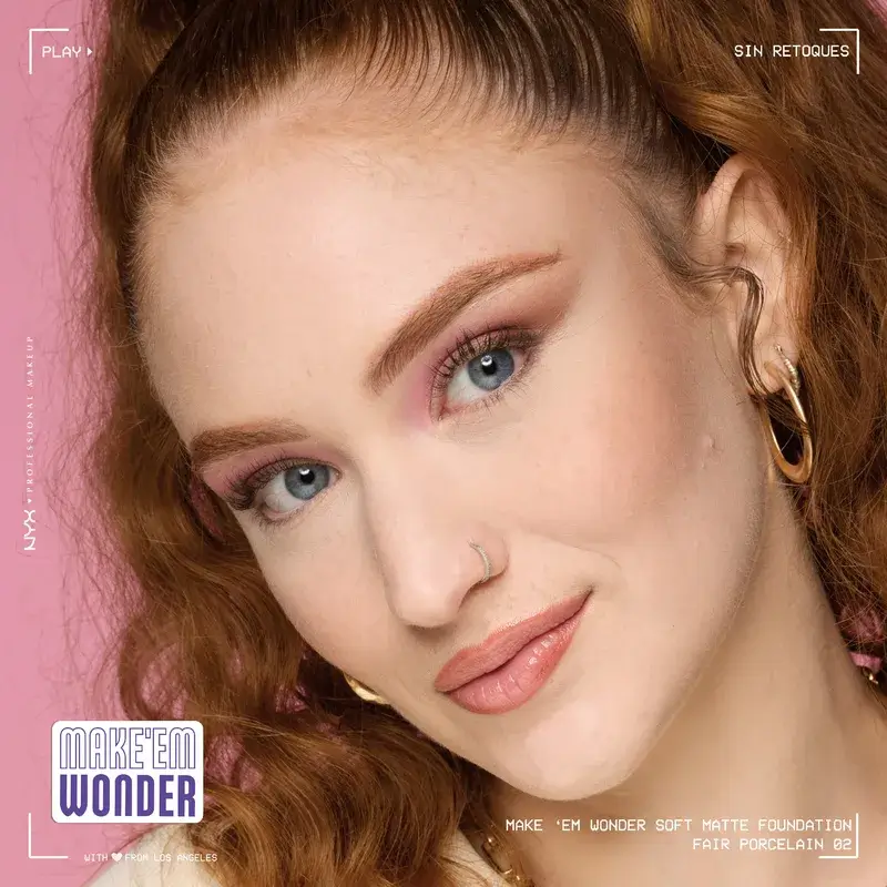 Nyx Cosmetics Make Em Wonder Fdt Fair Porcelain, 30 ml - Image 5
