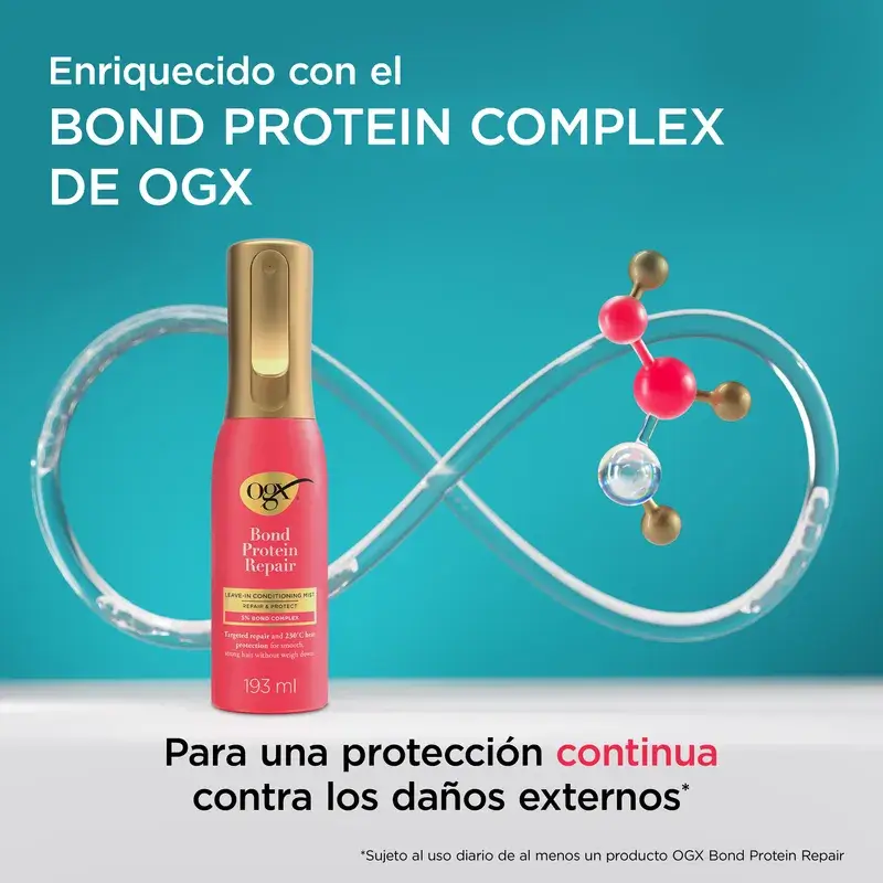 Ogx Bond Repair Leave‑In Conditioner, Spray Protector Térmico, Reparador Pelo, 193 Ml - Image 5