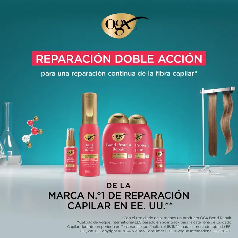 Ogx Bond Repair Leave‑In Conditioner, Spray Protector Térmico, Reparador Pelo, 193 Ml - Image 7