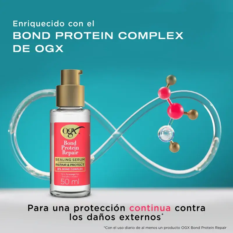 Ogx Bond Repair Sealing Serum, Serum Reparador Para El Pelo, Tratamiento Capilar, 50 Ml - Image 4