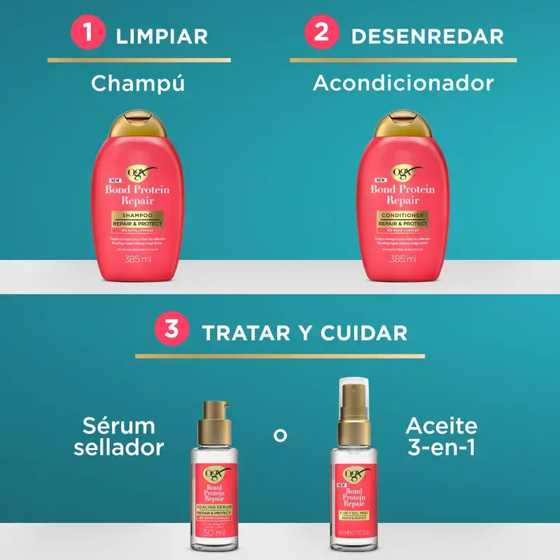 Ogx Bond Repair Sealing Serum, Serum Reparador Para El Pelo, Tratamiento Capilar, 50 Ml - Image 6