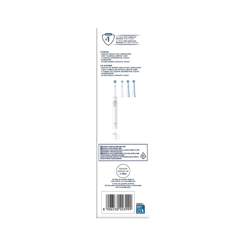 Oral B Braun Cepillo Electrico Io2 Blanco, 2 Cabez , 1 pack - Image 10