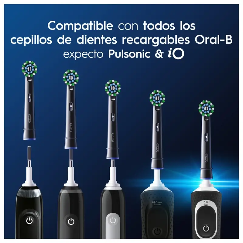 Oral-B Braun Recambio Cross Action Negro, 4 unidades - Image 6